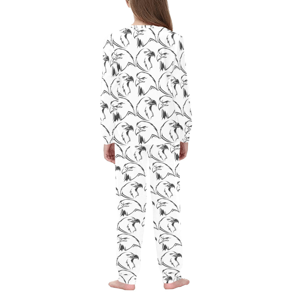 Eagle Pattern Print Design 01 Kids' Boys' Girls' All Over Print Pajama Set