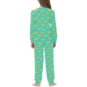 Clown Fish Pattern Print Design 02 Kids' Boys' Girls' All Over Print Pajama Set