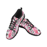 Cool Chihuahua Pink Pattern Men's Sneakers Black