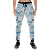 Polar Bear Pattern Blue Background Unisex Casual Sweatpants