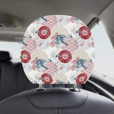 Japanese Fan Pattern Car Headrest Cover