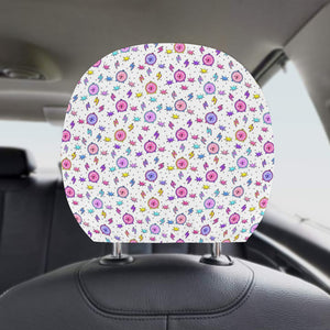 Alarm Clock Pattern Car Headrest Cover