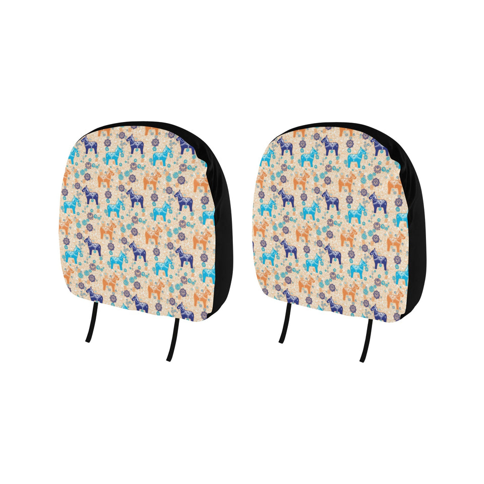 Cute Horse Pattern Car Headrest Cover