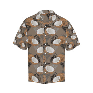 Coconut Pattern Print Design 02 Men's All Over Print Hawaiian Shirt (Model T58)