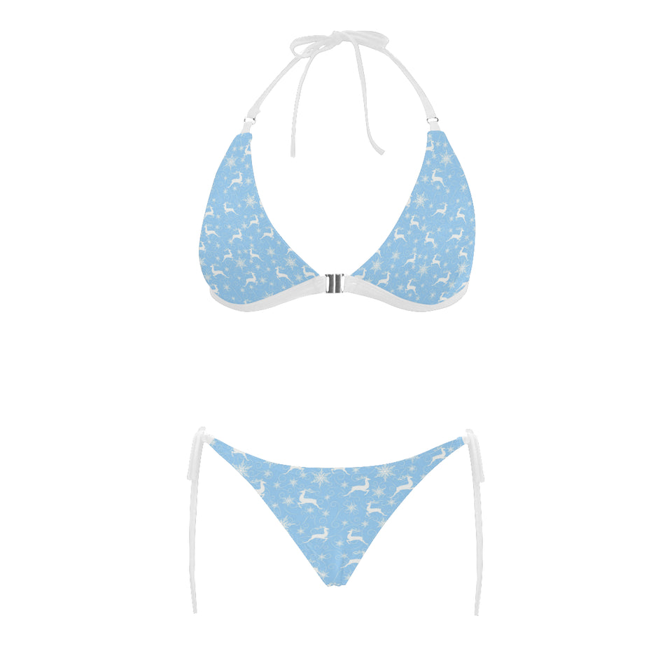 Snowflake Deer Pattern Sexy Bikinis Two-Pieces Swimsuits