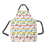 Music Notes Pattern Print Design 01 Adjustable Apron