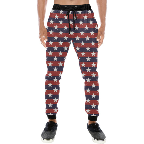 USA Star Pattern Background Unisex Casual Sweatpants