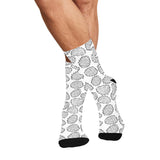 Potato Chips Pattern Print Design 03 Crew Socks