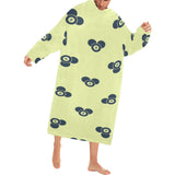 Billiard Ball Pattern Print Design 05 Blanket Robe with Sleeves