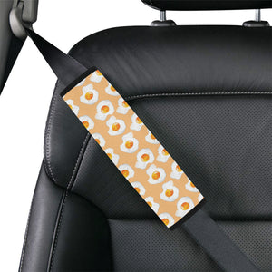 Fried Eggs Pattern Print Design 01 Car Seat Belt Cover