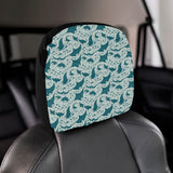 Stingray Pattern Print Design 01 Car Headrest Cover