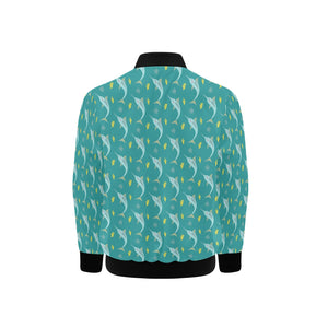 Swordfish Pattern Print Design 04 Kids' Boys' Girls' Bomber Jacket