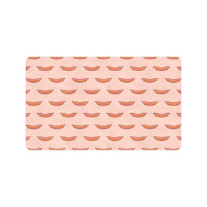 Sausage Pattern Print Design 01 Doormat