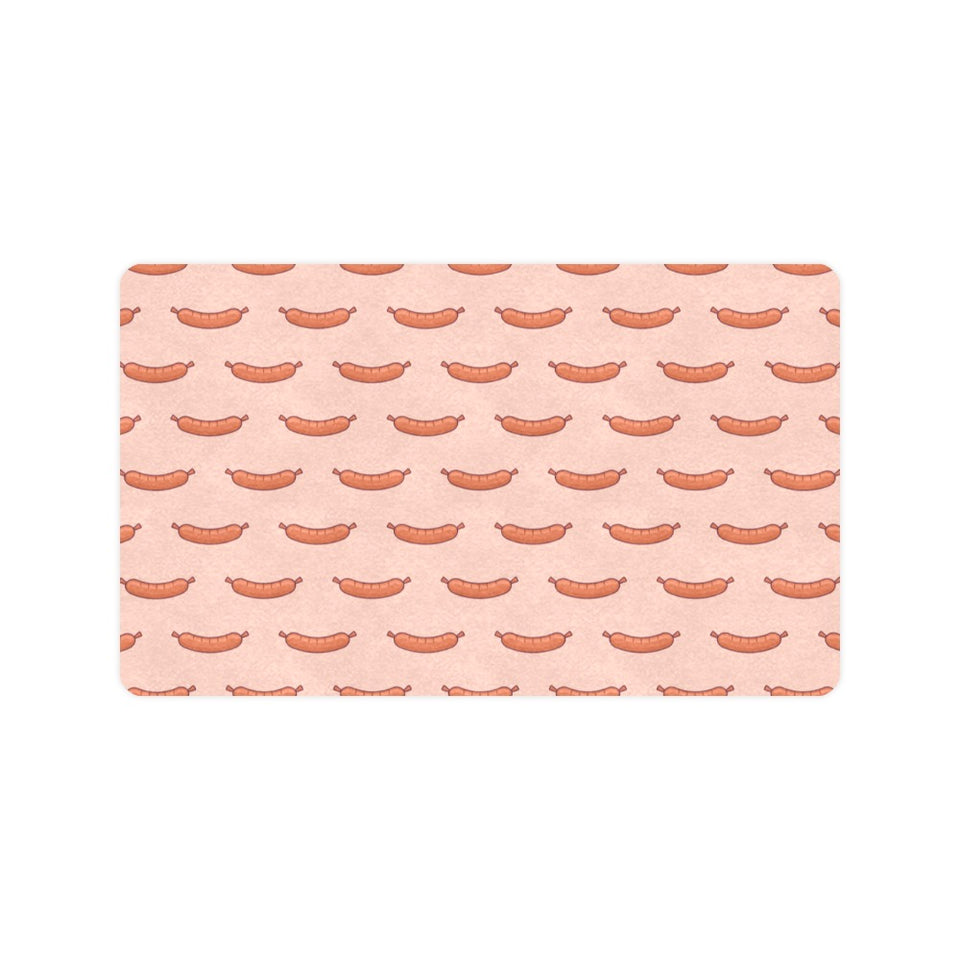 Sausage Pattern Print Design 01 Doormat