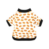 Pancake Pattern Print Design 04 All Over Print Pet Dog Round Neck Fuzzy Shirt