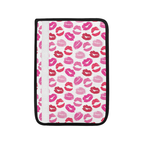 Lips Pattern Print Design 05 Car Seat Belt Cover