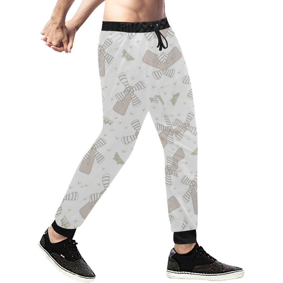 Windmill Pattern Background Unisex Casual Sweatpants