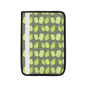 Lime Pattern Theme Car Seat Belt Cover