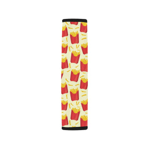 French Fries Pattern Theme Car Seat Belt Cover