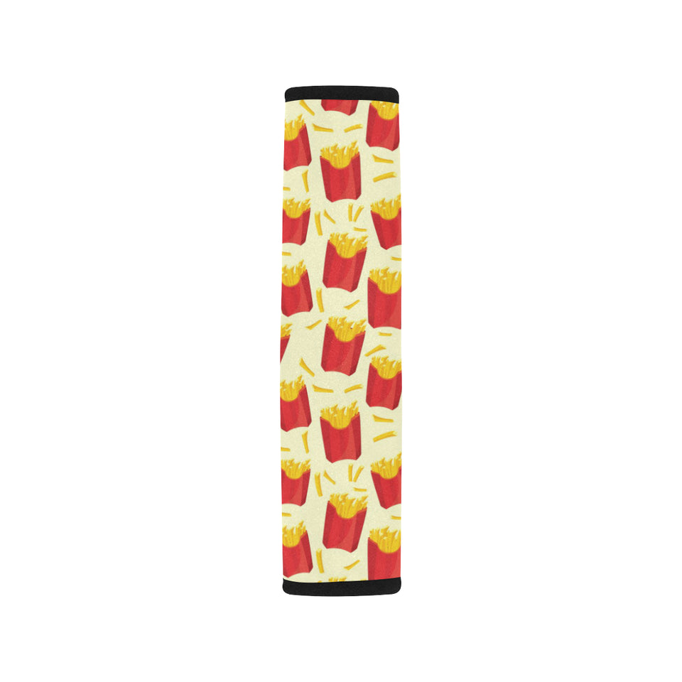 French Fries Pattern Theme Car Seat Belt Cover