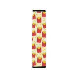 French Fries Pattern Theme Car Seat Belt Cover