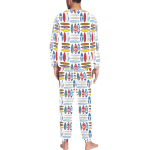 Surfboard Pattern Print Design 02 Men's All Over Print Pajama