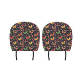 Butterfly Flower Pattern Car Headrest Cover