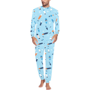 Surfboard Pattern Print Design 05 Men's All Over Print Pajama