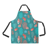 Coral Reef Pattern Print Design 04 Adjustable Apron