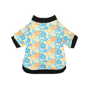 Gear Pattern Print Design 04 All Over Print Pet Dog Round Neck Fuzzy Shirt