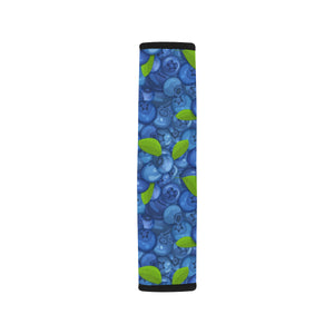 Blueberry Pattern Background Car Seat Belt Cover