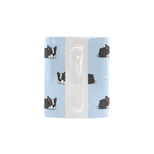 Sleep Boston Terrier Bone Pattern Classical White Mug (FulFilled In US)