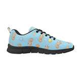 Sleep Sloth Pattern Men's Sneakers Black