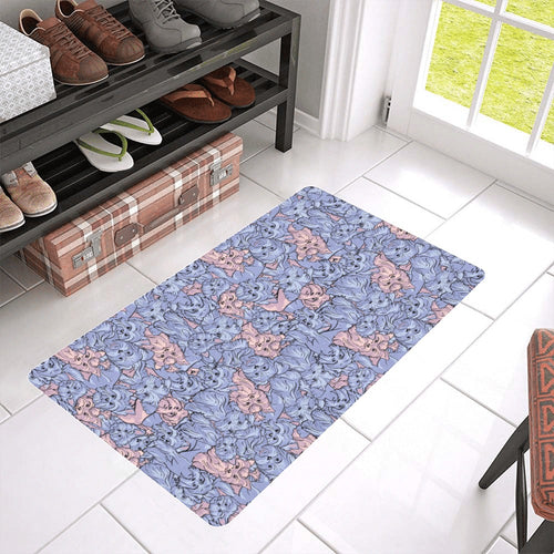 Yorkshire Terrier Pattern Print Design 02 Doormat