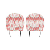 Carrot Pattern Print Design 01 Car Headrest Cover