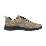 Traditional Boomerang Aboriginal Pattern Men's Sneakers Black