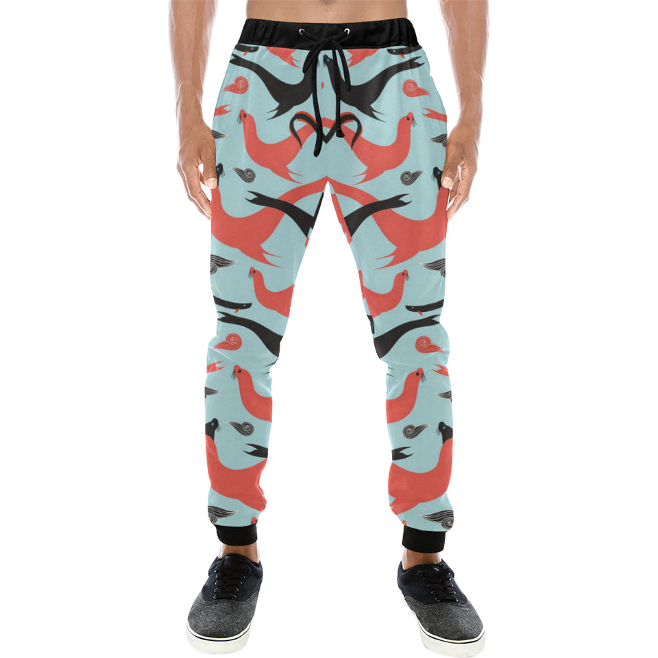 Sea Lion Pattern Theme Unisex Casual Sweatpants