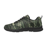 Dinosaur Camo Pattern Men's Sneakers Black