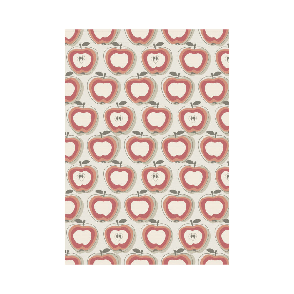 Red Apple Pattern House Flag Garden Flag