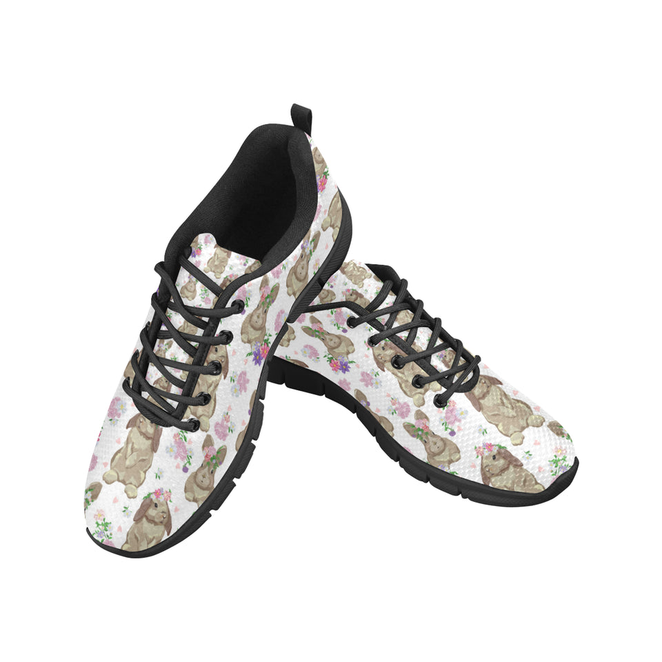 Rabbit Pattern Men's Sneakers Black