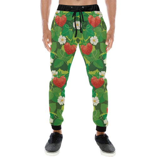 Strawberry Leaves Pattern Unisex Casual Sweatpants