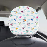 Helicopter Could Pattern Car Headrest Cover