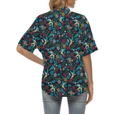 Swallow Pattern Print Design 04 Women's All Over Print Hawaiian Shirt