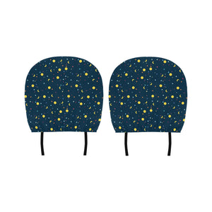 Moon Star Pattern Car Headrest Cover