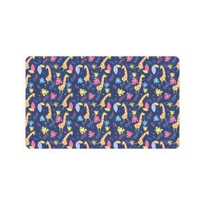 Giraffe Pattern Print Design 04 Doormat