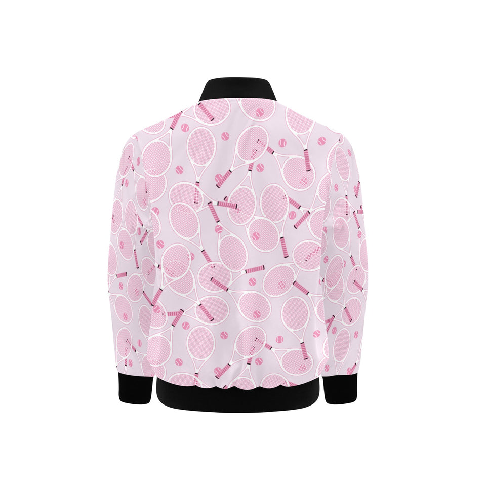 Tennis Pattern Print Design 02 Kids' Boys' Girls' Bomber Jacket