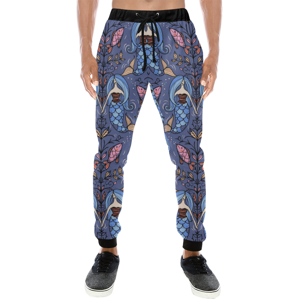 Mermaid Pattern Unisex Casual Sweatpants