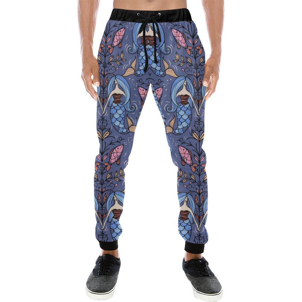 Mermaid Pattern Unisex Casual Sweatpants