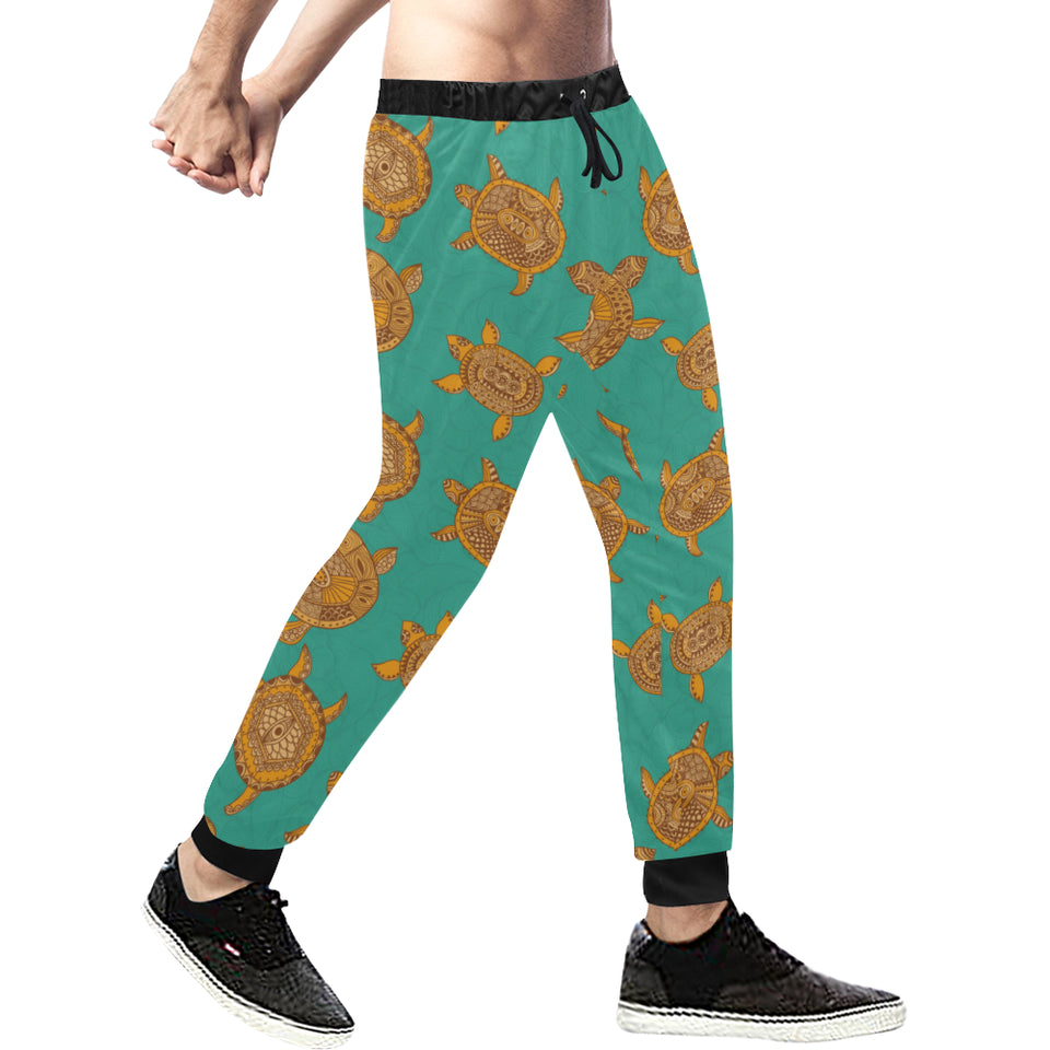 Sea Turtle Tribal Aboriginal Pattern Unisex Casual Sweatpants