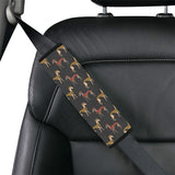 Greyhound Pattern Print Design 01 Car Seat Belt Cover